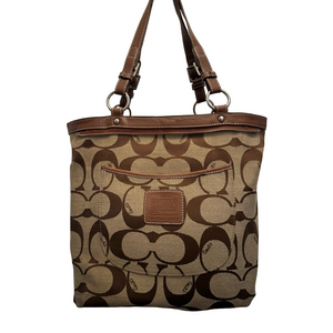 Coach Brown and Tan Double sided Shoulder Bag
